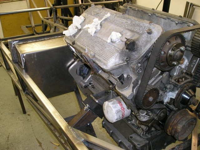 Engine in chassis